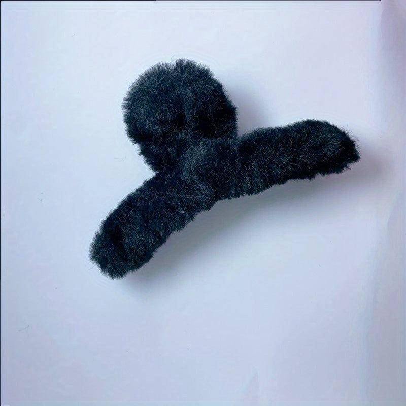 Plush Hair Claw Female Back Head Hair Claw Hair Accessories