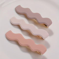 3pcs Candy Wavy Hair Clip Duck Billed Clip for Side Hair Bang Braids Women