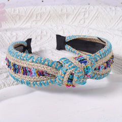 Glitter Sequin Headband Wide Headdress Women Girls