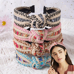 Glitter Sequin Headband Wide Headdress Women Girls