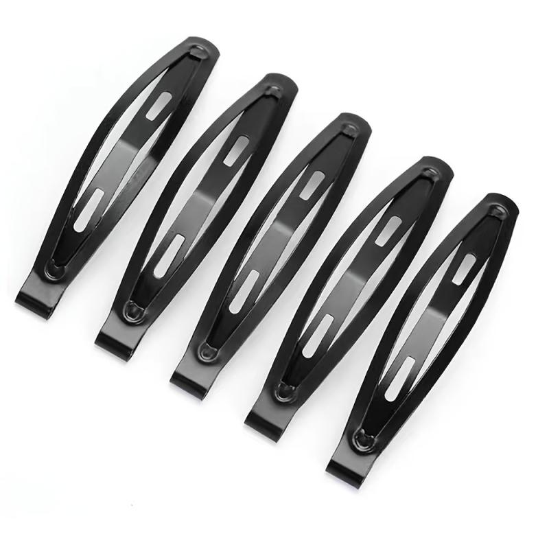 5pcs Snap Hair Clips All-match Barrettes Hairpins Classic