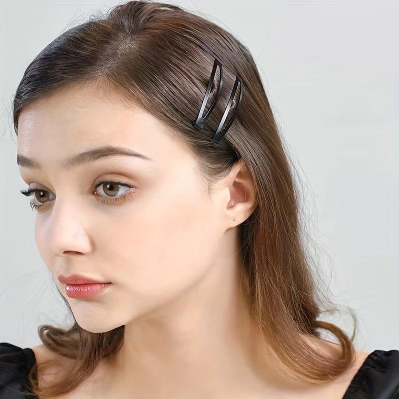 5pcs Snap Hair Clips All-match Barrettes Hairpins Classic
