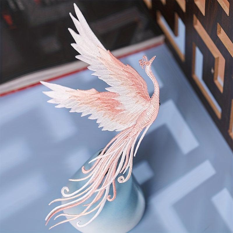 Phoenix Shape Embroidered Cloth Stickers DIY Decoration
