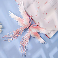 Phoenix Shape Embroidered Cloth Stickers DIY Decoration
