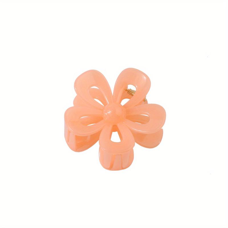 Frosted Hair Claw Hollow Flower Hair Claw Nonslip Ponytail Holder