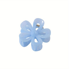 Frosted Hair Claw Hollow Flower Hair Claw Nonslip Ponytail Holder