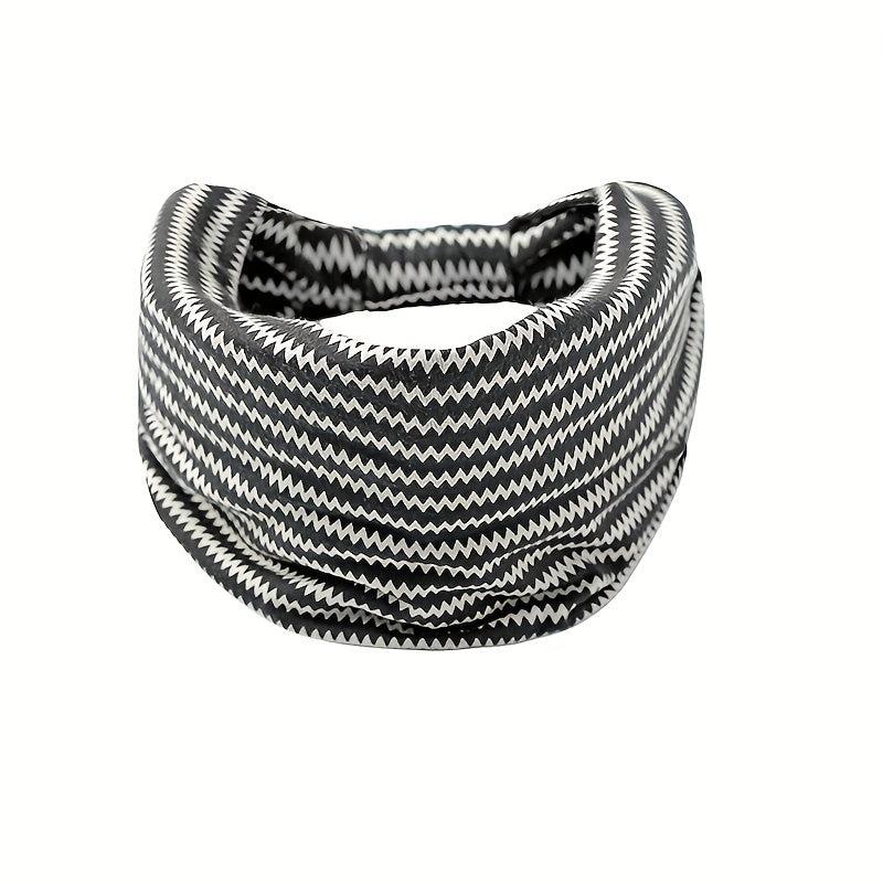 Boho Headband Wide Sweatband Leopard Pattern Hair Band Women Girls