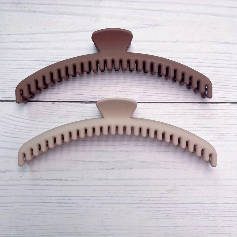2pcs Teeth Hair Claw Nonslip Hair Claw For Women Long Thick Hair