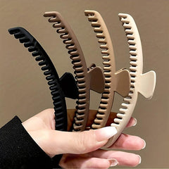 2pcs Teeth Hair Claw Nonslip Hair Claw For Women Long Thick Hair