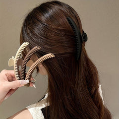 2pcs Teeth Hair Claw Nonslip Hair Claw For Women Long Thick Hair