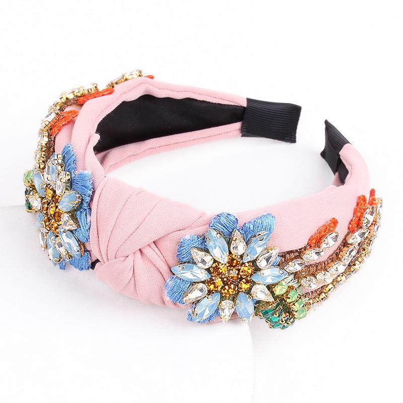 Crystal Headband Women Hair Accessories Flower Hairband