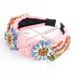 Crystal Headband Women Hair Accessories Flower Hairband