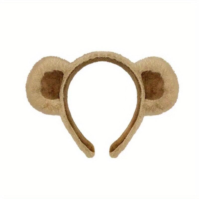 Plush Bear Ears Headband for Women Girls