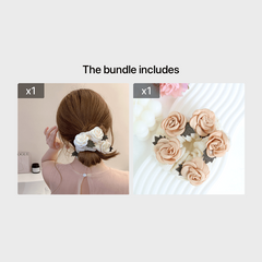 Flower Hair Scrunchies Headwear for Girls Hair Accessories