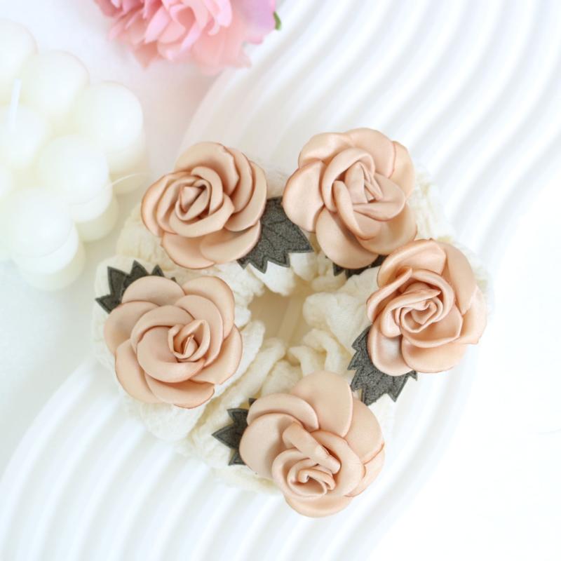 Flower Hair Scrunchies Headwear for Girls Hair Accessories