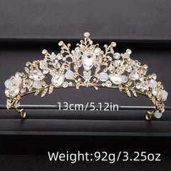 Crystal Crown Tiara Rhinestone Hair Accessories Set