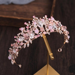 Crystal Crown Tiara Rhinestone Hair Accessories Set