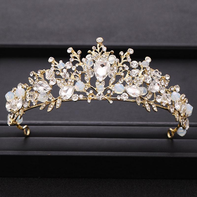 Crystal Crown Tiara Rhinestone Hair Accessories Set