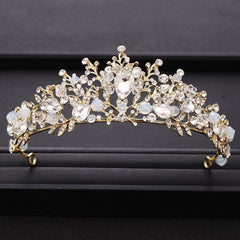 Crystal Crown Tiara Rhinestone Hair Accessories Set