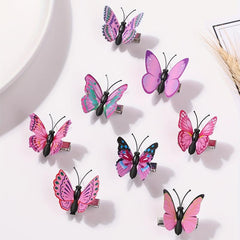 8pcs Butterfly Hair Clip Wedding Headdress Accessories