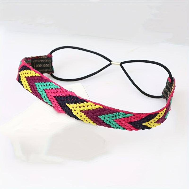 Colorful Woven Hair Tie Band Bohemian Headband