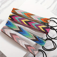 Colorful Woven Hair Tie Band Bohemian Headband
