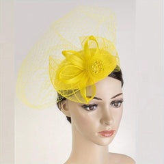 Women Flower Hair Clip Birthday Horce Racing Wedding Hat Derbyhat Church