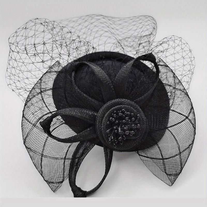 Women Flower Hair Clip Birthday Horce Racing Wedding Hat Derbyhat Church