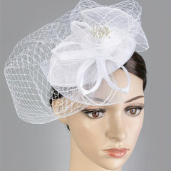 Women Flower Hair Clip Birthday Horce Racing Wedding Hat Derbyhat Church