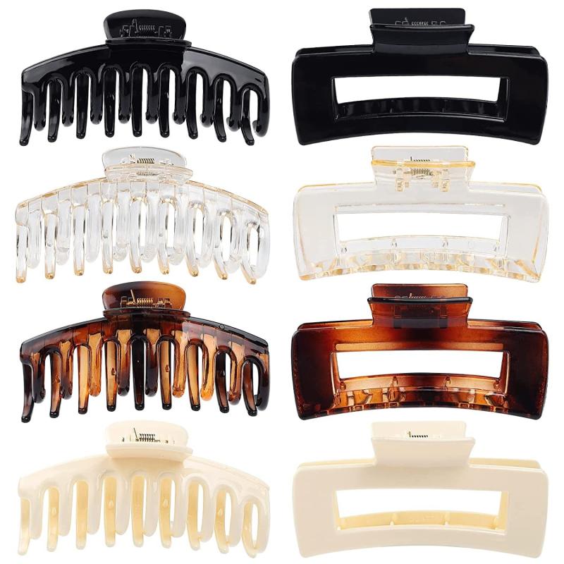 Frosted Hair Claw Clip Set Strong Hold Grip Hair Jaw Clip