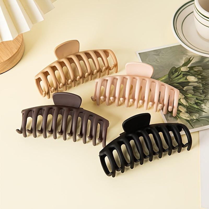 Frosted Hair Claw Clip Set Strong Hold Grip Hair Jaw Clip