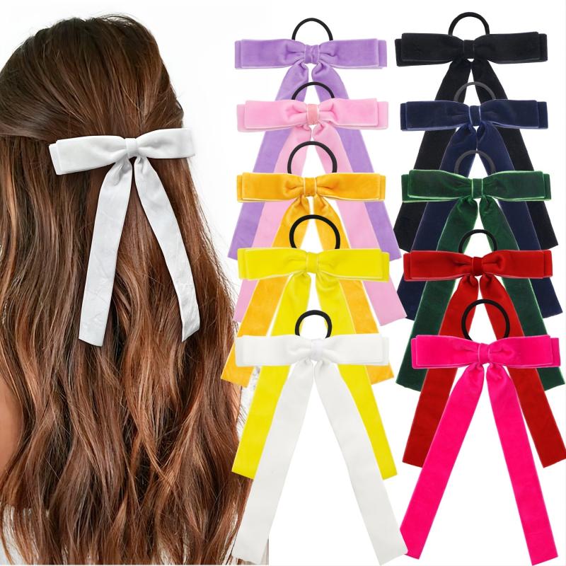 10Pcs Velvet Hair Tie Scrunchie Bobbles Hair Bands
