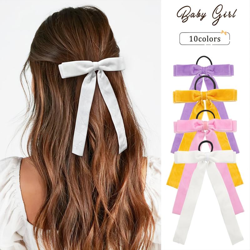 10Pcs Velvet Hair Tie Scrunchie Bobbles Hair Bands