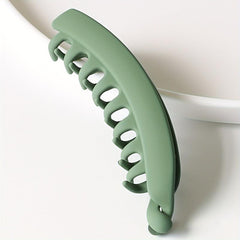 Vintage Solid Hair Claw Banana Clip Ponytail Hair Clip
