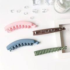 Vintage Solid Hair Claw Banana Clip Ponytail Hair Clip