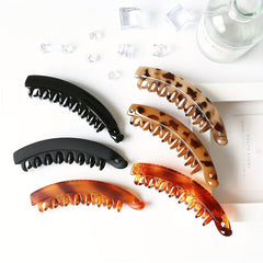 Vintage Solid Hair Claw Banana Clip Ponytail Hair Clip