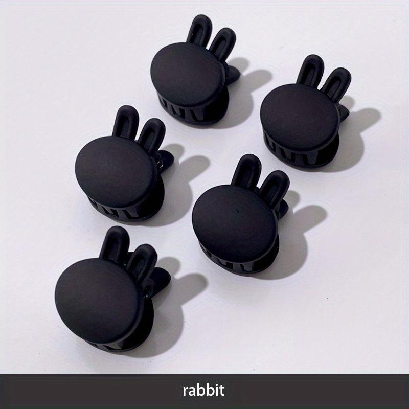 5pcs Small Flower Head Claw Female Side Clip Hair Accessories