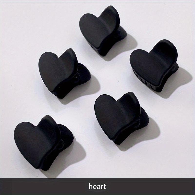 5pcs Small Flower Head Claw Female Side Clip Hair Accessories