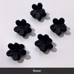 5pcs Small Flower Head Claw Female Side Clip Hair Accessories
