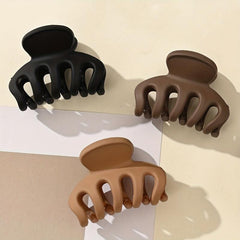Matte Hair Claw Style Shark Claw Solid Hair Claw Hair Accessories For Women