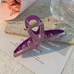 Solid Hair Claw Style Hair Claw Sweet Ponytail Holder Shark Claw Women Girls Hai