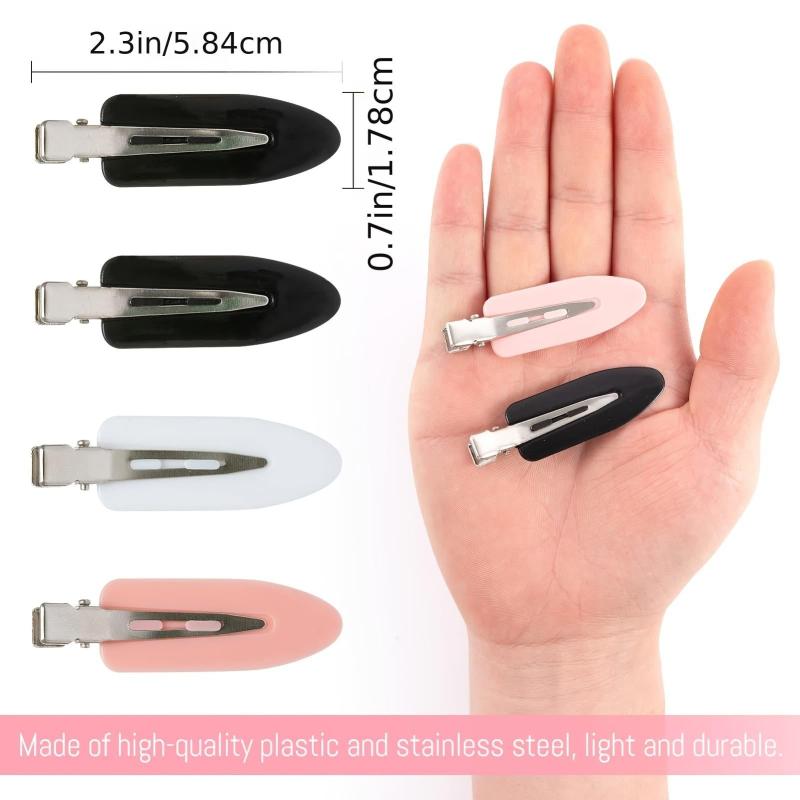 8pcs No Bend Hair Clips for Hairstyling
