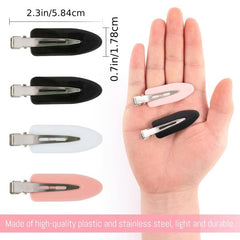 8pcs No Bend Hair Clips for Hairstyling