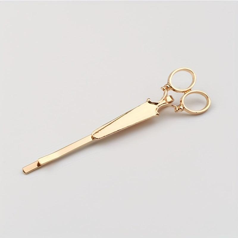 Scissors Shape Hair Clip Bobby Pin Metal Side Clip Hair Accessories for Women