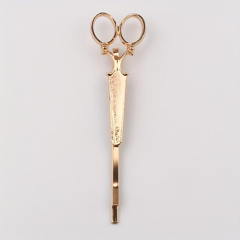 Scissors Shape Hair Clip Bobby Pin Metal Side Clip Hair Accessories for Women