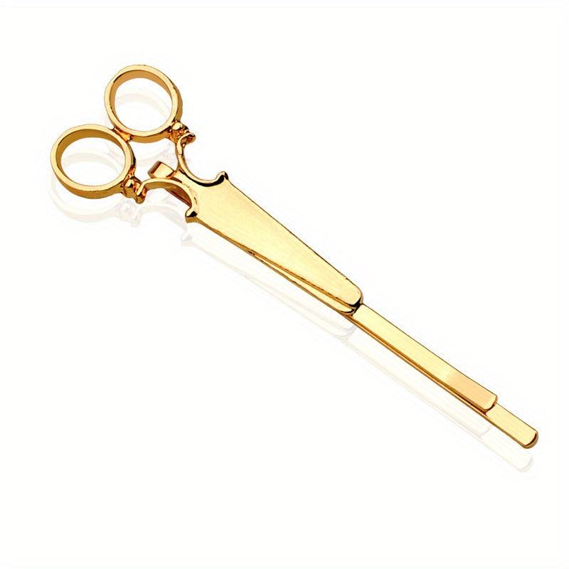 Scissors Shape Hair Clip Bobby Pin Metal Side Clip Hair Accessories for Women