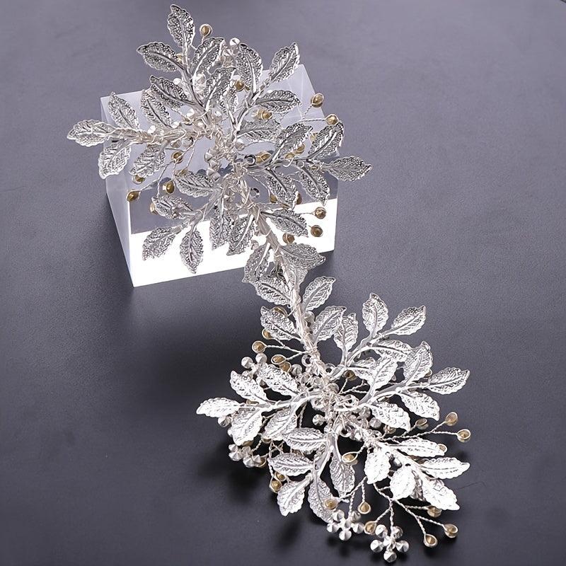 Bridal Silvery Crystal Wedding Hair Clip