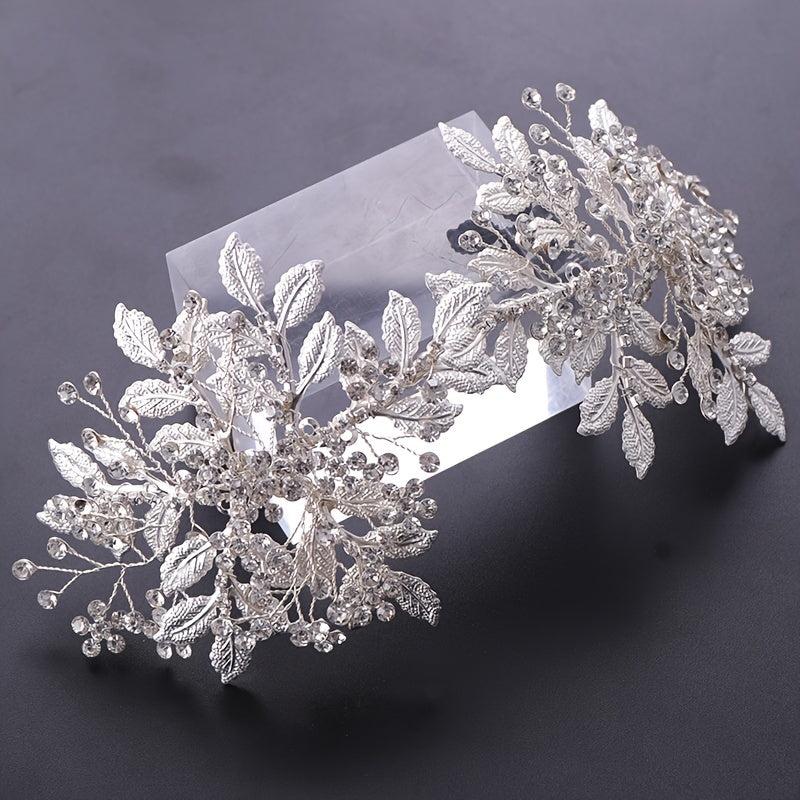 Bridal Silvery Crystal Wedding Hair Clip