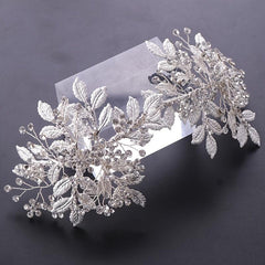 Bridal Silvery Crystal Wedding Hair Clip
