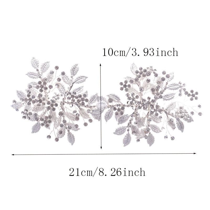 Bridal Silvery Crystal Wedding Hair Clip